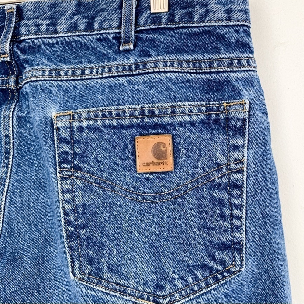 Vintage Carhartt Traditional Fit High Waisted Jeans Sz 35/32 - Picture 4 of 9